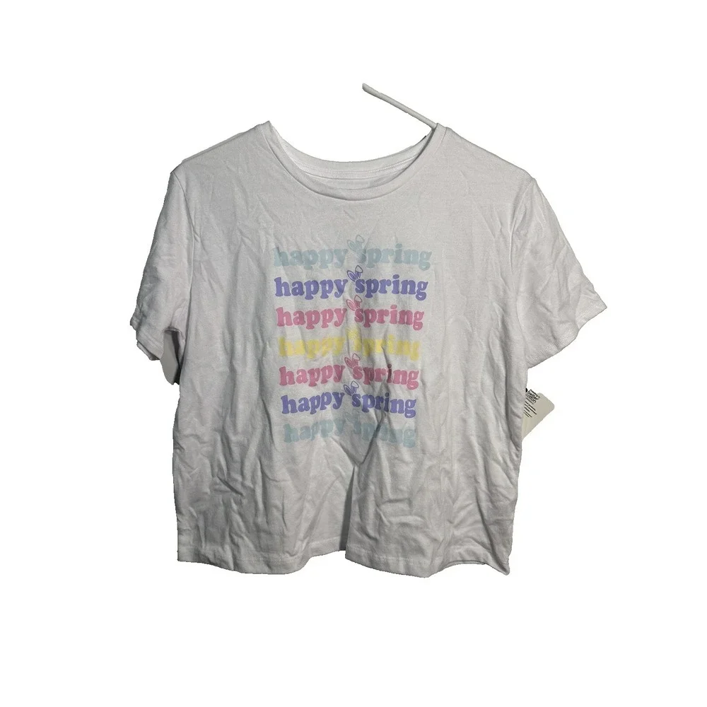 celebrate easter girls short sleeve happy spring shirt size XXL 2XL 18‎